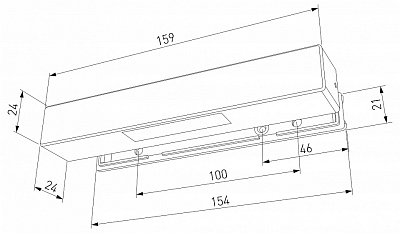 Накладной светильник Elektrostandard Rise 40163/LED 4000К Черный 400_400_2833500
