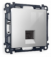 Розетка телефонная RJ-11 со штрокой, без рамки Ambrella Volt ALFA MA412030 500_191_2306938