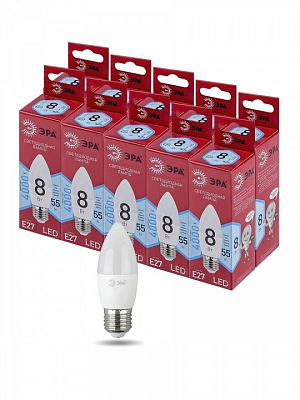 Лампа светодиодная Эра  E27 8Вт 4000K LED B35-8W-840-E27 R 400_400_2842395