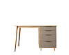 Стол рабочий "Line" одной тумбой R23/beige 100_100_1930172