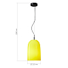 SL2001.423.01 Светильник подвесной ST-Luce Черный/Желтый E27 1*60W МИЛО 100_100_2947871