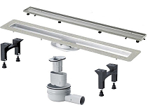 753221 Advantix Basic Set душевой лоток (нерж.сталь) 900 мм в комп. с сифоном 0.5 л/сек, ножками, дизайн решеткой под плитку ER13 мод. 4983.20 250_100_Array