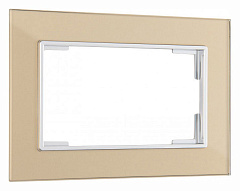 Рамка для двойной розетки Arte Milano am-503.02 503.02-double.shampan 500_191_2303226