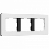 Рамка на 3 поста Werkel Split (белый/черный, soft-touch) W0033068 100_100_2131187