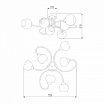 Потолочная люстра Eurosvet Tulia 30136/6 хром 250_100_1810600