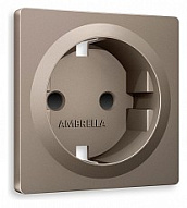 Накладка для розетки с заземлением и со шторками Ambrella Volt ALFA AP6370 500_191_2306684