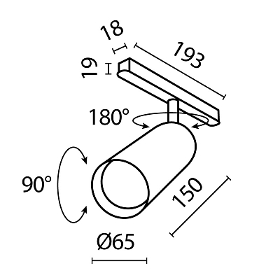 Трековый светильник Technical TR032-2-20W2.7K-M-B 400_400_835356