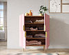 Большой комод с четырьмя дверками "Line" LN03/GR1/pink 100_100_1929924