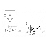 7748B083-0101 Безободковый подвесной унитаз VitrA Sento, цвет Матовый черный (НУЖНА КРЫШКА 120-483-009) 250_100_2407196