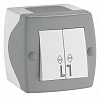 Выключатель проходной двухклавишный Mono Electric Octans IP20 104-020001-111 100_100_2162661
