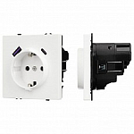 Розетка с заземлением и 2хUSB type A, без рамки Arlight SCT 054284 250_100_Array