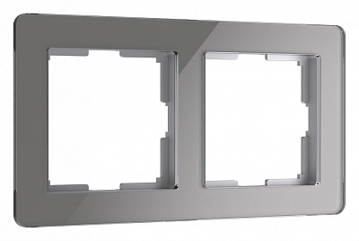 Рамка на 2 поста Werkel Acrylic (графит) W0022704 400_400_2130236