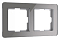 Рамка на 2 поста Werkel Acrylic (графит) W0022704