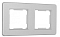Рамка на 2 поста Arte Milano am-502.16 502.16-2.silver
