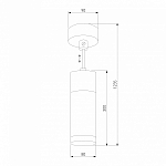 Подвесной светильник Eurosvet Double Topper 50135/1 LED хром/белый 250_100_3074929
