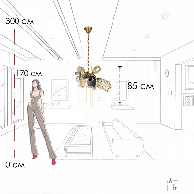 Подвесная люстра Loft it Britannica 10401/600S 400_400_1854483