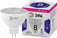 Лампа светодиодная Эра  GU5.3 8Вт 6000K LED Lense MR16-8W-860-GU5.3 250_100_2474612