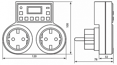 Розетка с таймером Feron TM25 23236 400_400_2122143