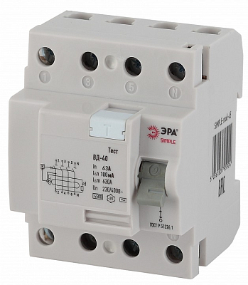Устройство защитного отключения 4P Эра ВД-40 SIMPLE-mod-50 400_400_2871346