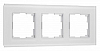 Рамка на 3 поста Werkel Senso (белый, стекло soft-touch) W0033101 100_100_2297087