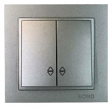 Выключатель проходной двухклавишный Mono Electric Despina 102-242423-111 250_100_2162534