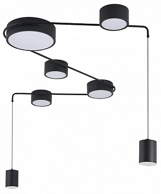 Потолочная люстра Indigo Modulo 14028/7С Black 400_400_2432244