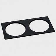 Рамка на 2 светильника Italline IT02-QRS2 IT02-QRS2 black 500_191_2301375