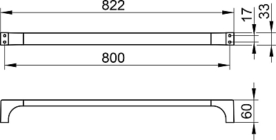 11101010800 EDITION 11 Полотенцедержатель 800мм, хром 400_400_1435394