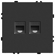 Розетка двойная Ethernet RJ-45 без рамки Stekker Эмили 49848 500_191_2301147