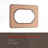 Рамка для двойной розетки Arte Milano am-502.07 502.07-double.brown 100_100_2168196