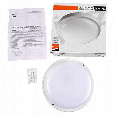 Накладной светильник Jazzway  PBH-PC2-RA 18W 4000K WHITE IP65 400_400_2870600