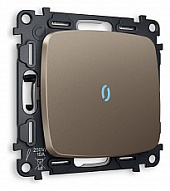 Выключатель одноклавишный с подсветкой без рамки Ambrella Volt OMEGA MO632020 500_191_2307357