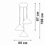 Подвесной светильник Vitaluce V3093 V3093-0/3S 250_100_1819529