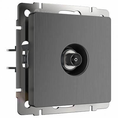 ТВ-розетка оконечная без рамки Werkel графит рифленый W1183004 400_400_1881844