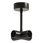 ST1602.469.00 Потолочный токопроводящий X-коннектор ST-Luce Черный ТЕХНО 250_100_2948306