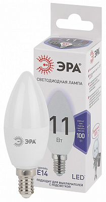 Лампа светодиодная Эра Стандарт E14 11Вт 6000K LED B35-11W-860-E14 400_400_2474052