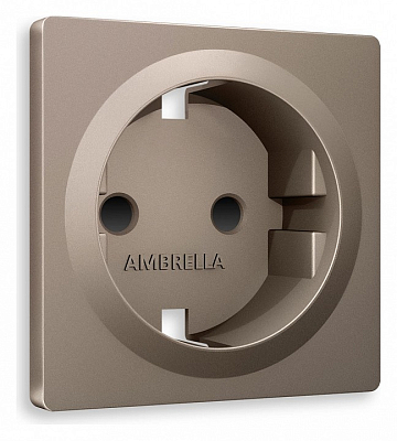 Накладка для розетки с заземлением и со шторками Ambrella Volt ALFA AP6370 400_400_2185344