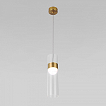 Подвесной светильник Eurosvet Lumen 50244/1 LED латунь/прозрачный 250_100_1811805