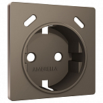 Накладка для розетки с заземлением и со шторками и 2хUSB type С Ambrella Volt ALFA AP6405 250_100_2192909