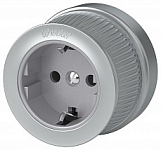 Розетка с заземлением Werkel Ретро (матовый хром) WL19-10-01 250_100_Array