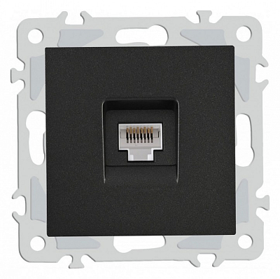 Розетка Ethernet RJ-45 без рамки Arte Milano am-206 206.45-1.black 400_400_2167476