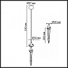 Наземный низкий светильник Odeon Light VERDE 7122/4GL 100_100_1732388