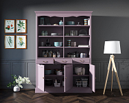 Двухсекционный шкаф Leontina Lavanda для посуды арт ST9330/3L 250_100_1933697
