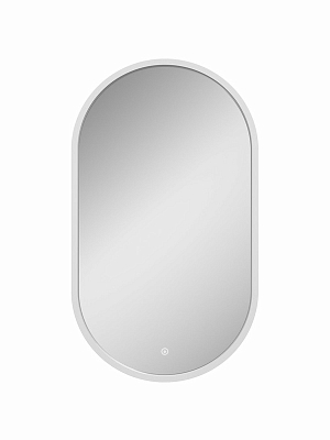 Зеркало Prime White Led 450x800 с сенсором, рама МДФ 400_400_2911230