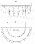 Накладной светильник Eurosvet Sophie 60165/2 латунь 250_100_1813641