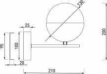 Бра Eurosvet Nuvola 70129/1 латунь 250_100_1811778