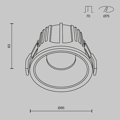 Встраиваемый светильник Technical DL043-01-15W3K-RD-WB 400_400_2978468