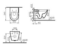 7551B003-0075 Подвесной безободковый SmoothFlush унитазSanibelle (НУЖНА КРЫШКА 801-003-019) 250_100_2407135