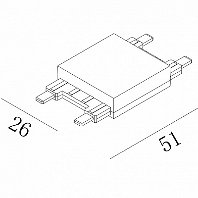 Соединитель линейный для треков SWG PRO SLIM CN-SLIM-BL-I 400_400_2219268