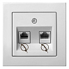 Розетка телефонная RJ-11 без рамки LIREGUS EPSILON 28-031 100_100_2204832